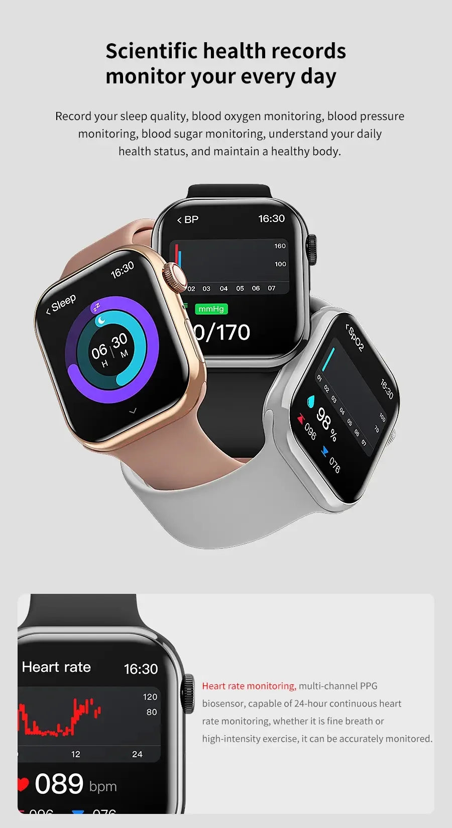 Watch 10 Smartwatch For Apple Android